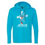 Softstyle® Lightweight Hooded Long Sleeve T-Shirt Thumbnail